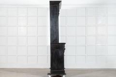 19thC Oak Pine Ebonised Open Bookcase Dresser - 4025711