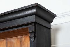 19thC Oak Pine Ebonised Open Bookcase Dresser - 4025712