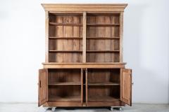 19thC Oak Pine Open Bookcase Dresser - 2466425