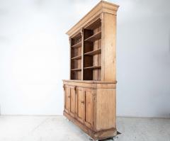 19thC Oak Pine Open Bookcase Dresser - 2466427
