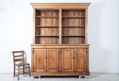 19thC Oak Pine Open Bookcase Dresser - 2466432