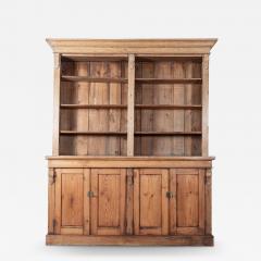 19thC Oak Pine Open Bookcase Dresser - 2472584