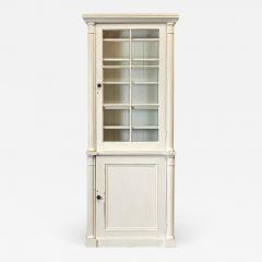 19thC Painted Glazed Bookcase Cabinet - 1942239