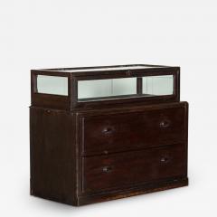 19thC Painted Glazed Haberdashery Counter Cabinet Drawers - 3308621