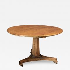 19thC Pine Pedestal Breakfast Centre Table - 1981866