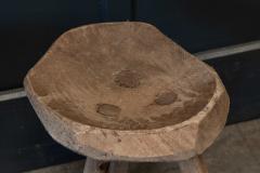 19thC Primitive Elm Milking Stools - 2013674