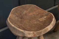 19thC Primitive Elm Milking Stools - 2013678