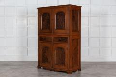 19thC Scottish Grained Arched Pine Housekeepers Cupboard - 2861168