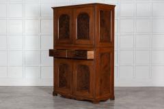 19thC Scottish Grained Arched Pine Housekeepers Cupboard - 2861169