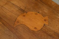 19thC Spanish Fruitwood Inlaid Trestle Table - 3438347