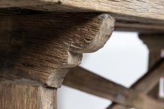19thC Spanish Rustic Oak Bleached Farmhouse Table - 2081375