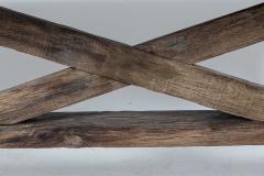 19thC Spanish Rustic Oak Bleached Farmhouse Table - 2081377