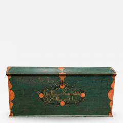 19thC Swedish Marriage Dowry Chest - 1949110