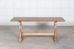 19thC Swedish Oak Trestle Table - 2831500