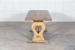 19thC Swedish Oak Trestle Table - 2831507