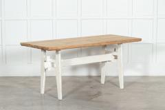 19thC Swedish Painted Serving Table - 3268311