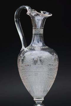 19thc Amphora acid etched claret decanter - 4774402