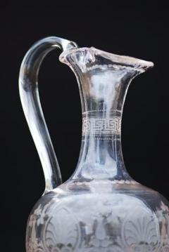 19thc Amphora acid etched claret decanter - 4774470
