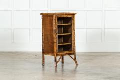 19thc Bamboo Glazed Cabinet - 3385279