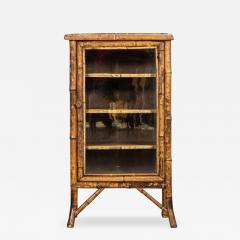 19thc Bamboo Glazed Cabinet - 3388198