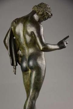 19thc Grand Tour Neapolitan bronze of Narcissus or Bacchus - 4752863