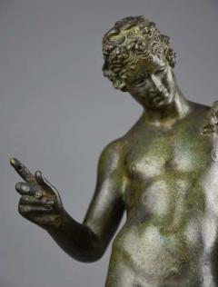 19thc Grand Tour Neapolitan bronze of Narcissus or Bacchus - 4752864