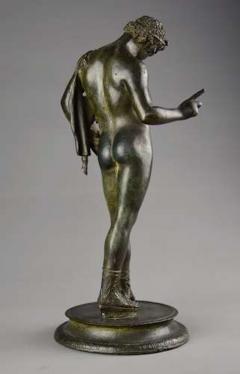 19thc Grand Tour Neapolitan bronze of Narcissus or Bacchus - 4752870