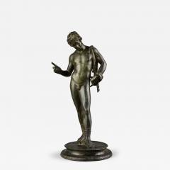 19thc Grand Tour Neapolitan bronze of Narcissus or Bacchus - 4762360