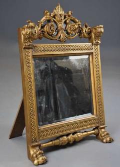 19thc Italian carved giltwood table mirror in the Renaissance style - 4806229