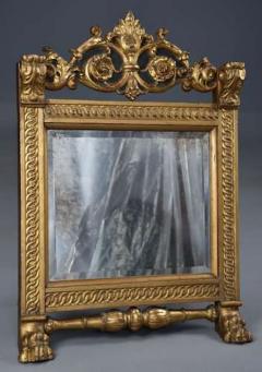 19thc Italian carved giltwood table mirror in the Renaissance style - 4806239