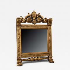 19thc Italian carved giltwood table mirror in the Renaissance style - 4811096