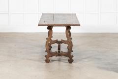 19thc Spanish Oak Trestle Table - 4470128