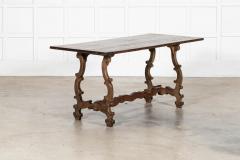 19thc Spanish Oak Trestle Table - 4470130