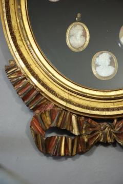 19thc carved gilded hanging display case - 4780422
