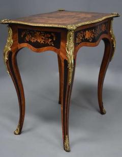 19thc fine quality Kingwood inlaid centre table in the French style - 4805879