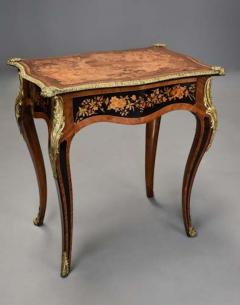 19thc fine quality Kingwood inlaid centre table in the French style - 4805886