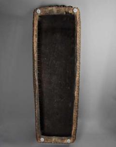 19thc hand carved hardwood African Bamileke ceremonial bed or coffee table  - 4757001