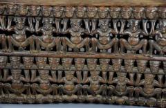 19thc hand carved hardwood African Bamileke ceremonial bed or coffee table  - 4757006