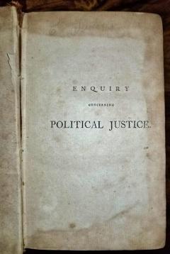 1st US Edition of Enquiry Concerning Political Justice by W Godwin 1796 - 4179248