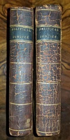 1st US Edition of Enquiry Concerning Political Justice by W Godwin 1796 - 4179255