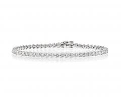 2 5 Carat Natural Diamond Tennis Bracelet in 18K White Gold - 3499941