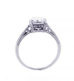 2 51 Carat G I A Asscher Cut Diamond Platinum Solitaire Ring - 457539