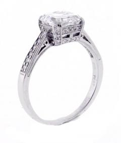2 51 Carat G I A Asscher Cut Diamond Platinum Solitaire Ring - 457540