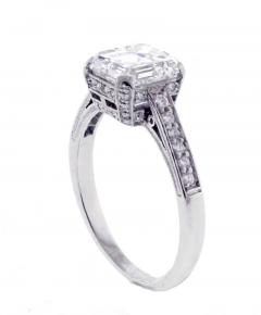 2 51 Carat G I A Asscher Cut Diamond Platinum Solitaire Ring - 457541