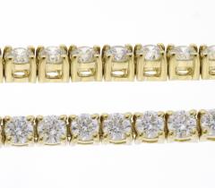 2 76CT YELLOW GOLD DIAMOND TENNIS BRACELET - 3630645