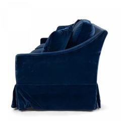 2 Contemporary Blue Velvet Sofas - 4171435