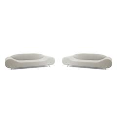 2 Contemporary Gray Sofas - 4700247