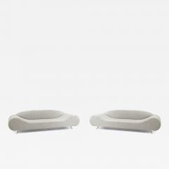 2 Contemporary Gray Sofas - 4700251