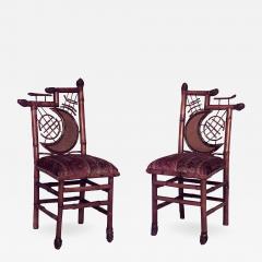 2 English Victorian bamboo side chairs - 711747