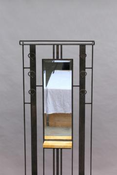 2 Fine French Art Deco Wrought Iron Coat Racks with an Umbrella and Hat Stands - 1184997